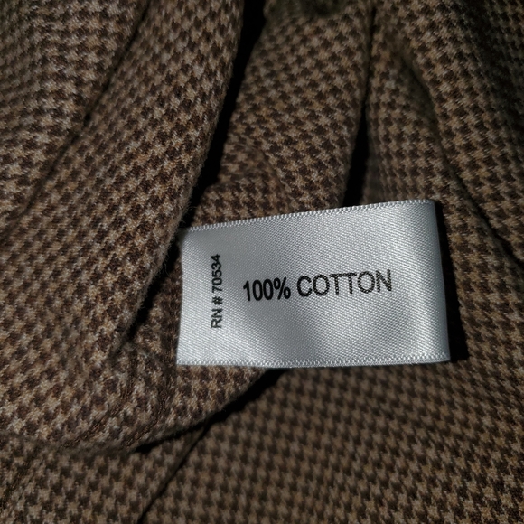 Orvis large plaid long sleeve button down. Brown. - Picture 6 of 12